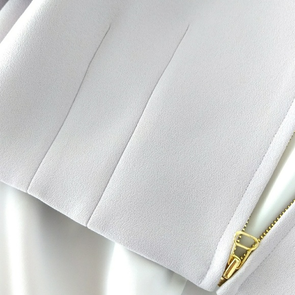 NWOT Derek Lam 10 Crosby lilac Hi-Lo zip jacket - Picture 9 of 10